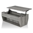 thumbnail image 1 of Bowery Hill Rustic Wood Storage Coffee Table in Vintage Gray, 1 of 6