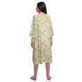 thumbnail image 4 of Moomaya Robe de Nuit d'Allaitement en Coton à Col Rond Imprimée pour Femmes, 4 of 6