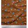 thumbnail image 1 of Soimoi Silk Fabric Aster Floral Decor Fabric Printed Yard 42 Inch Wide, 1 of 3