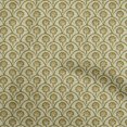 thumbnail image 1 of oneOone Silk Tabby Beige Fabric Block Craft Projects Decor Fabric Printed By The Yard 42 Inch Wide-F4, 1 of 5