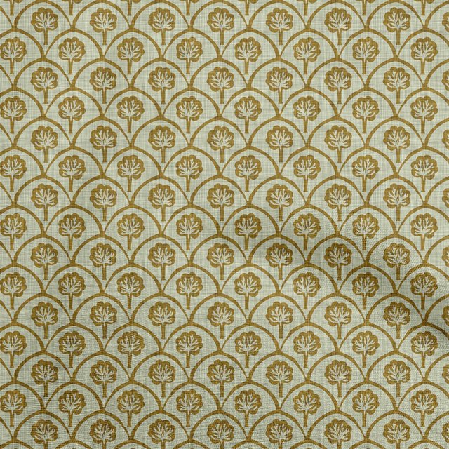 oneOone Silk Tabby Beige Fabric Block Craft Projects Decor Fabric Printed By The Yard 42 Inch Wide-F4