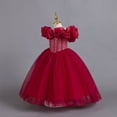 thumbnail image 5 of Robes Formelles pour Filles Robe de Bal à Épaules Dénudées Robes en Tulle pour Tout-Petits Robe de Danse pour Filles 8-9 Ans, 5 of 5