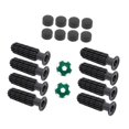 thumbnail image 3 of Lipstore 8 Pieces Table Football Replacement Handles Easy to Install Foosball Handles Green Footballs, 3 of 8
