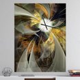 thumbnail image 2 of DesignArt Horloge Murale Grande Fleur Fractale Dorée Symétrique, 2 of 2