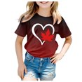 thumbnail image 1 of WEAIXIMIUNG T-Shirts pour Adolescentes T-Shirts Tendance pour Filles T-Shirt à Manches Courtes d'Été Col Ras du Cou T-Shirt Coupe Décontractée T-Shirts Basiques, 1 of 4