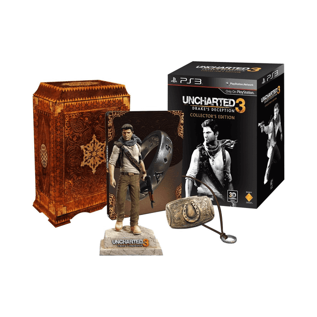 Uncharted 3 Drake’s Deception Collector’s Edition - PS3 Complete Set with Statue Steelbook