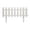 White/M, variant on Kyusrd Summer All Sale!White Plastic Garden Fence Picket Fence Edgings For Lawns FlowerbedsBorders Decorative Yard