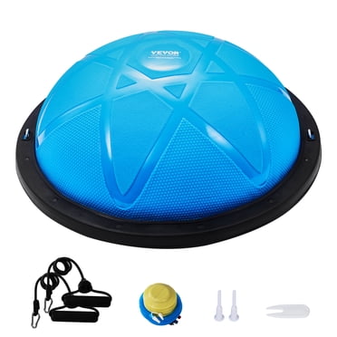 VEVOR 23" Half Exercise Ball Trainer Yoga Balance Stability Ball Resistance Band