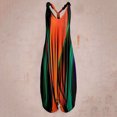 thumbnail image 1 of drppepioner Femmes Grande Taille Liquidation Femmes Décontracté Boho Imprimé Combishort Long Combinaison Sans Bretelles Sans Manches Combinaison, 1 of 4