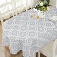 thumbnail image 1 of Grey Oval Tablecloth 60x102in for Oval Table Waterproof Table Cloths for Dining Room Indoor Outdoor Table Cloth, 1 of 5