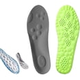thumbnail image 1 of Footstr Insoles, Breathable Soft Foam Shoe Insole, 4D Cloud Tech Sports Insoles with Arch Support for Men, Orthopedic Shock Absorption Inserts for Running, Walking, Work Shoes(Green 1 PCS,5-6), 1 of 8