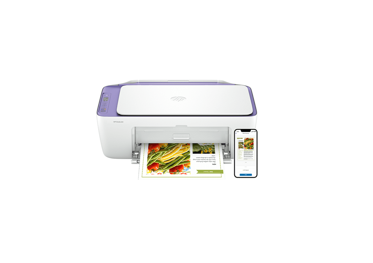 HP DeskJet 2942 All-in-One Printer - Violet Tulip