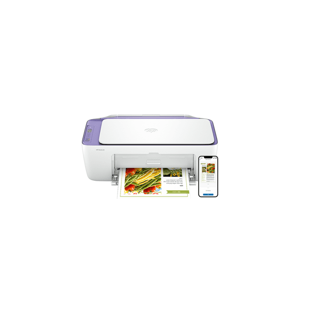 HP DeskJet 2942 All-in-One Printer - Violet Tulip