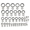 thumbnail image 1 of kurtrusly Outdoor Fishing Rod Guides Tips Fishing Set Fishing Rod Guides Line Rod Guide Eyes 37pcs, 1 of 9
