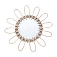 thumbnail image 4 of Decorative Wall Mirror Rattan Boho Mirror for Entryway Apartment Living Room 31cm, 4 of 8