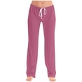 thumbnail image 1 of FAIWAD Pantalon de Pyjama Femme Décontracté Confortable Ample Pantalon de Maison Extensible à Cordon Bas de Pyjama Pantalon Tenue d'Intérieur, 1 of 5