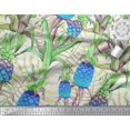 thumbnail image 2 of Soimoi Rayon Fabric Leaves & Pine Fruits Print Fabric by Yard 56 Inch Wide, 2 of 3