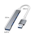 thumbnail image 3 of Chmadoxn Mini USB Hub Extensions, 4 Port USB , USB Adapter Station, Slim Portable Data Hub, USB Splitter Aluminum Expansion dock, 3 of 8