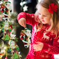 thumbnail image 3 of 2Pcs Santa Claus Pendants Glass  Tree Hanging Ornaments Decor for Holiday Home Party, 3 of 11
