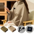 thumbnail image 1 of Sentmoon Electric Throw Blanket Electric Blanket USB Heated Blanket Heated Throw Blanket USB Throw Blanket with Zipper Wearable Portable Throw Wrap Washable, 1 of 9