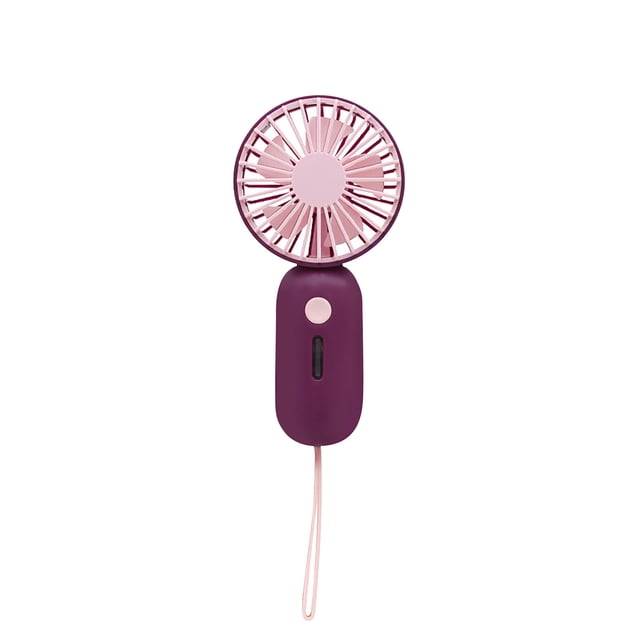 Lollipop USB Handheld Fan, 3-Speed Cute Fan with Flashlight, Girls Travel Fan