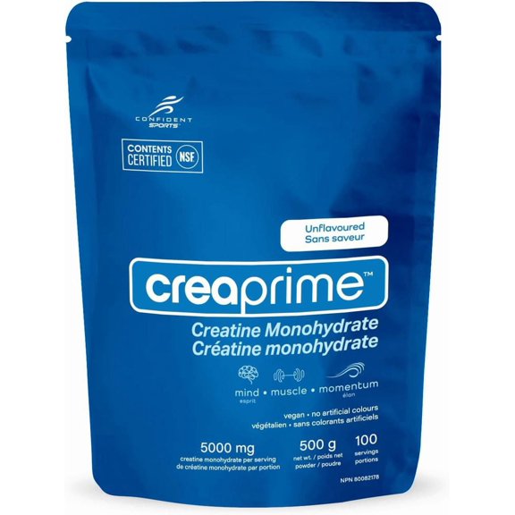 Confident Sports CreaPrime Creatine, 100 Servings