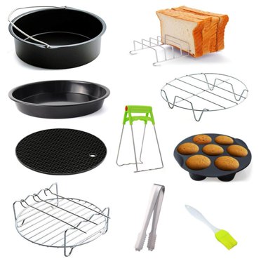 Carbon Steel Air Fryer Accessories accessories replacement fryer accessories Cake Basket Cake Basket Bread Rack for Home BBQ 6inch