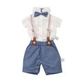 thumbnail image 1 of Costume Bébé Gentleman Enfant, Enfants Manches Courtes Col Revers Bouton Chemise Romper Pantalons, 1 of 5