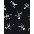 thumbnail image 4 of Leveret mens Black Skeleton 2 Piece Pajama Set 100% Cotton (Large), 4 of 4