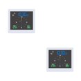 thumbnail image 1 of yingyy 1/2/3/5 5 Inch Digital Weather Station Indoor Outdoor Touch Window Electronic Hydrometer Waterproof Double Clock White 2PCS, 1 of 6