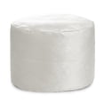 thumbnail image 1 of Pouf Eclipse argent en velours – Pouf rond avec housse lavable et rembourrage en billes, idéal comme siège ou repose-pieds pour salon, chambre à coucher ou bureau, 1 of 5