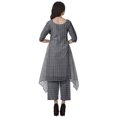 thumbnail image 4 of Moomaya Women's Plus Size Printed Asymmetric Kurti Pant Set, Cotton Chanderi, 1 Count, 4 of 6
