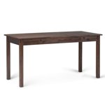Allora Bureau d'ordinateur contemporain en Charcoal Brown dérangé