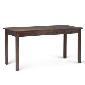 Allora Bureau d'ordinateur contemporain en Charcoal Brown dérangé
