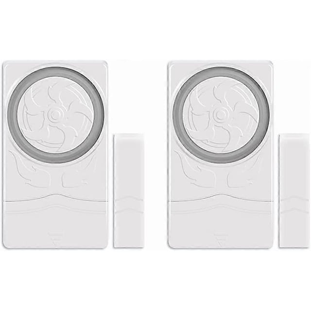 2 Pack Window Door Alarm, 110dB Wireless Anti-theft Magnetic Sensor