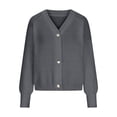 thumbnail image 3 of FAIWAD Cardigans pour Femmes à devant Ouvert, Manches Longues, Boutonné, Grande Taille, Manteau Décontracté, 3 of 5