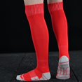 thumbnail image 3 of RXIRUCGD Children's Sports Socks Solid Color Football Socks High Tube Socks Knee High Socks( Red, Size:S ), 3 of 3