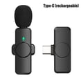 thumbnail image 1 of Amdohai Microphone Cravate Sans Fil Réduction du Bruit Mini Micro Portable à Pince Micro à Revers Omnidirectionnel 360° Type-C/IOS pour Diffusion en Direct Enregistrement Sonore, 1 of 8