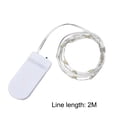 thumbnail image 2 of Fasiaou 1 Pack Fairy Lights Battery Operated with Remote, Total 20 LED 2M Battery Powered String Lights, Twinkle Fairy Lights for Bedroom Indoor Outdoor Patio Tree Valentine Decor,Beige, 2 of 9