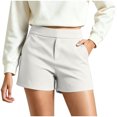 thumbnail image 2 of YanHoo Shorts de Golf pour Femmes Taille Haute Extensibles Shorts Courts Décontractés de Travail Plein Air Randonnée avec Poches, 2 of 8