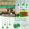 thumbnail image 4 of Decorations for Party, St. Patrick's Day Hanging Grass Leaf Theme Decoration Set with 18 Leaves and Strips for DIY Assembly, 4 of 9