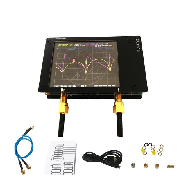 3G Vector Network Analyzer S-A-A-2 VNA V2 Antenna Analyzer Shortwave HF VHF UHF With Acrylic Housing ,Powerful Signal Generation