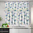thumbnail image 2 of Butterfly Kitchen Curtains and Valances Set Rod Pocket Window Treatment Kitchen Curtains Tier and Valances 3 Piece Kitchen Cafe Privacy Panel Kitchen Window Curtains Over Sink, 2 of 5