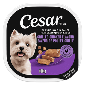 Cesar Classic Loaf in Sauce Grilled Chicken Flavour Soft Wet Dog Food