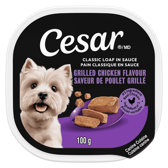 Cesar Classic Loaf in Sauce Grilled Chicken Flavour Soft Wet Dog Food