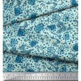 thumbnail image 3 of Soimoi Polyester Crepe Fabric Floral & Leopard Animal Skin Printed Craft Fabric by The Yard 42 Inch Wide, 3 of 3