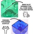 thumbnail image 3 of Dream Saver Building Block Kids Piggy Bank, Clear Acrylic Building Block Money Bank, Coin Saving Box For Girls Boys, 3 of 4