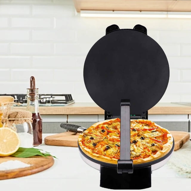 Roti Maker Machine, Easy Cleaning 10in Knob Temperature Control Electric Crepe Maker for Kitchen
