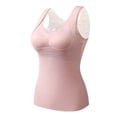 thumbnail image 1 of RXIRUCGD Women Fashion Solid Round-Neck Chest Cushion Heating Warm Top( Pink, Size:XL ), 1 of 2