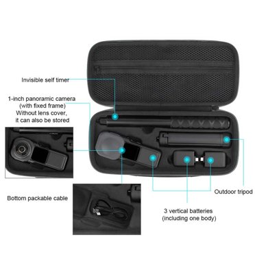 Traveling Hiking Camera Storage Bag Shockproof Camcorder Carrying Supplies Reusable Organizing Case Protector Photography Replacement for Insta360 Type 2